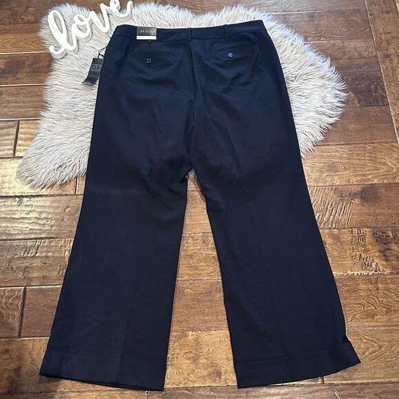 Lane Bryant Madison Trouser Size 18 Women Slacks Straight Leg Black New - Picture 3 of 9